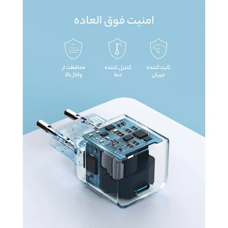 شارژر دیواری 20 وات انکر مدل PowerPort III A2149 Cube